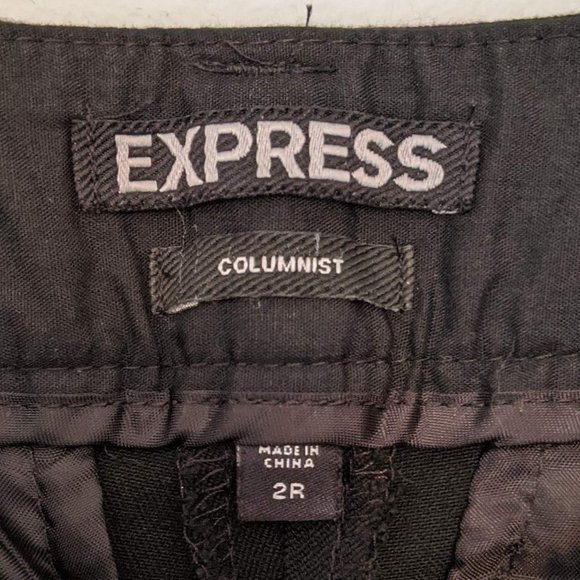 Express dark chambray flared dress pants - Picture 2 of 3